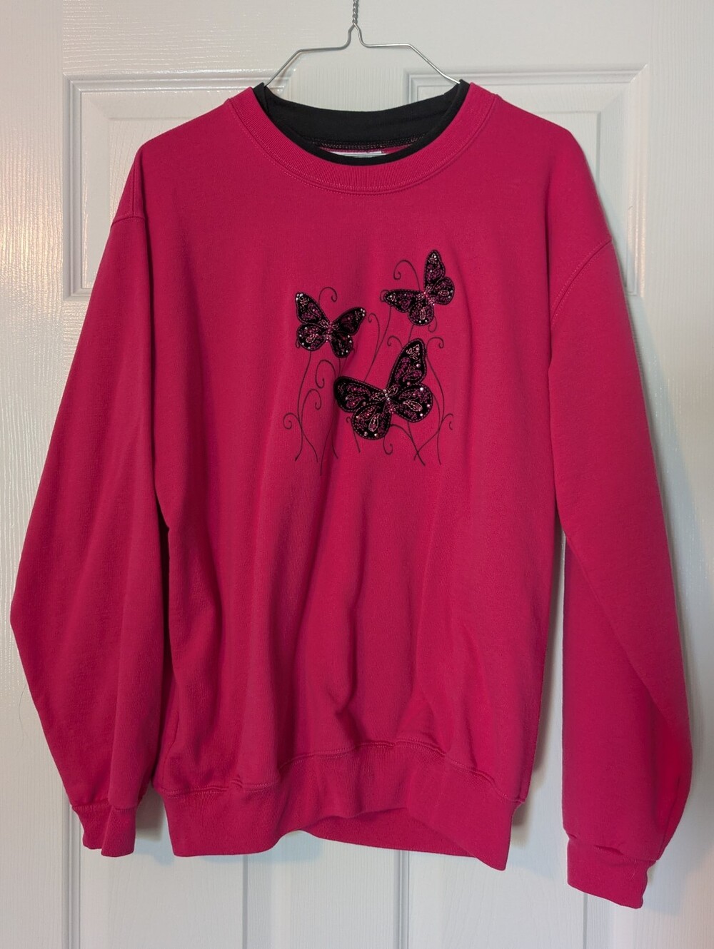Butterfly Rhinestone Sweatshirt